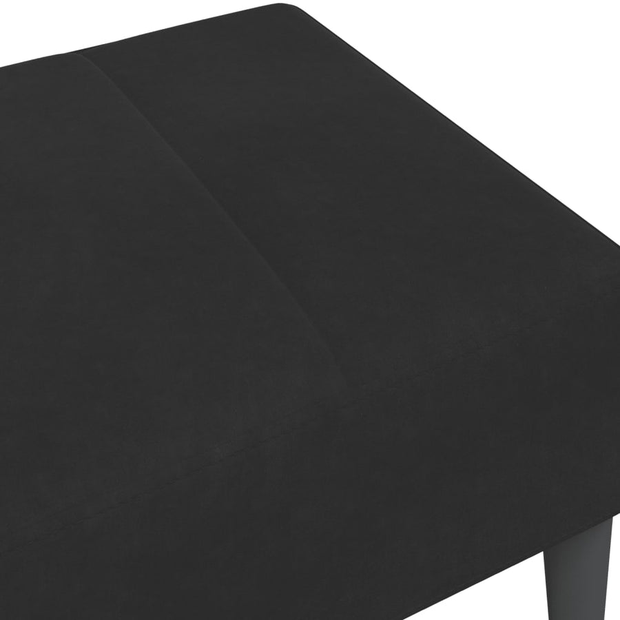 Voetenbank 77x55x31 cm fluweel zwart