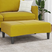Footstool 77x55x31 cm velvet yellow