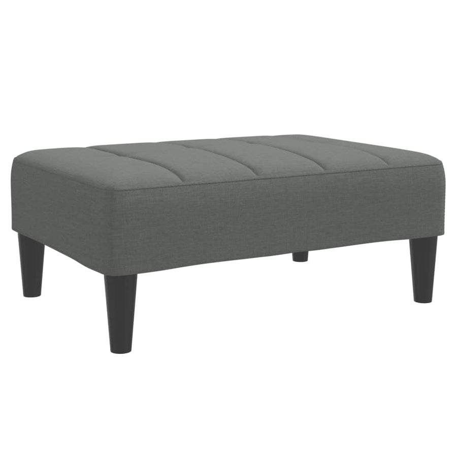 Voetenbank 77X55X31 Cm Stof Donkergrijs