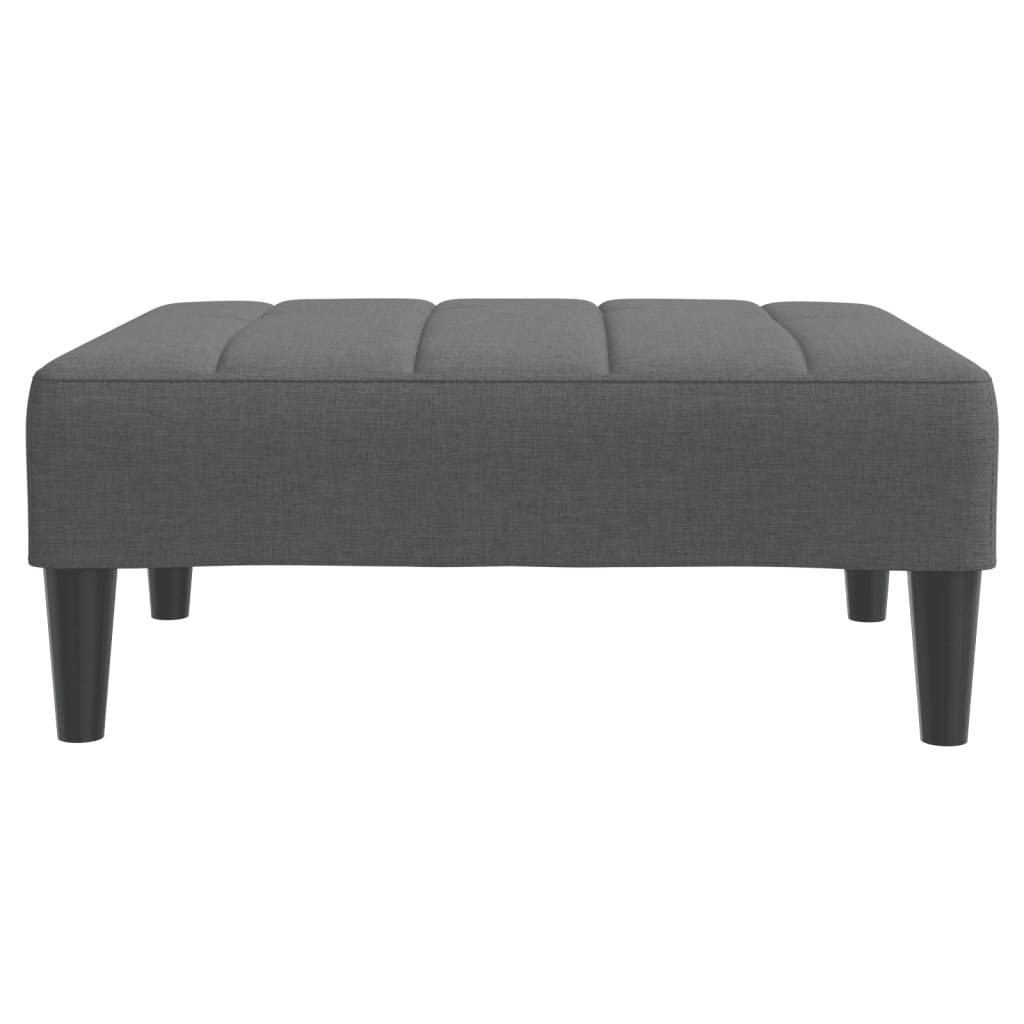 Voetenbank 77X55X31 Cm Stof Donkergrijs