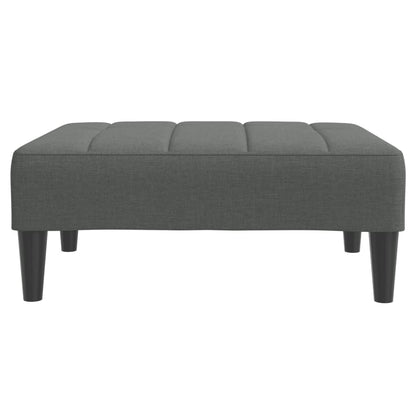 Voetenbank 77X55X31 Cm Stof Donkergrijs