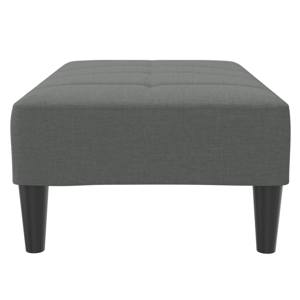 Voetenbank 77X55X31 Cm Stof Donkergrijs