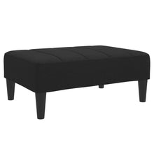 Voetenbank 77x55x31 cm stof zwart