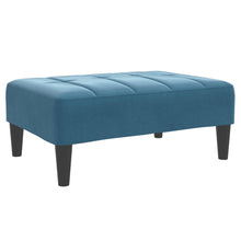 Voetenbank 77x55x31 cm fluweel blauw