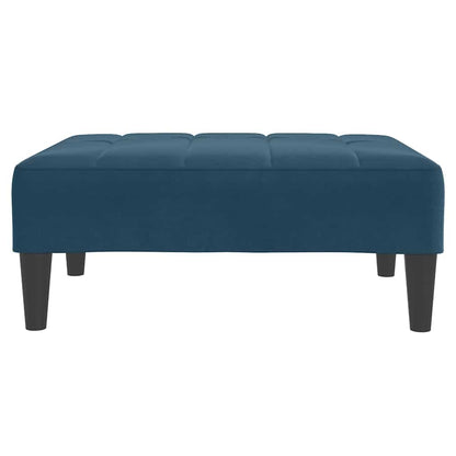 Voetenbank 77x55x31 cm fluweel blauw