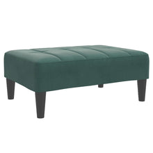 Voetenbank 77X55X31 Cm Fluweel Donkergroen