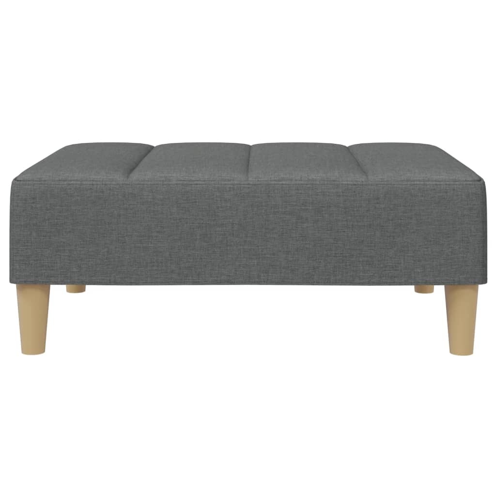 Voetenbank 77X55X31 Cm Stof Donkergrijs