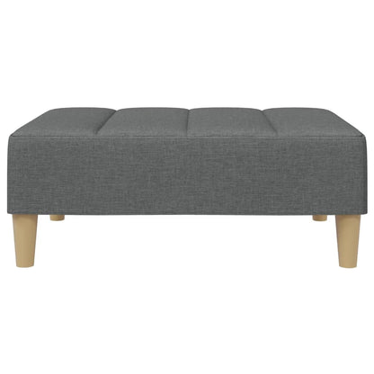 Voetenbank 77X55X31 Cm Stof Donkergrijs