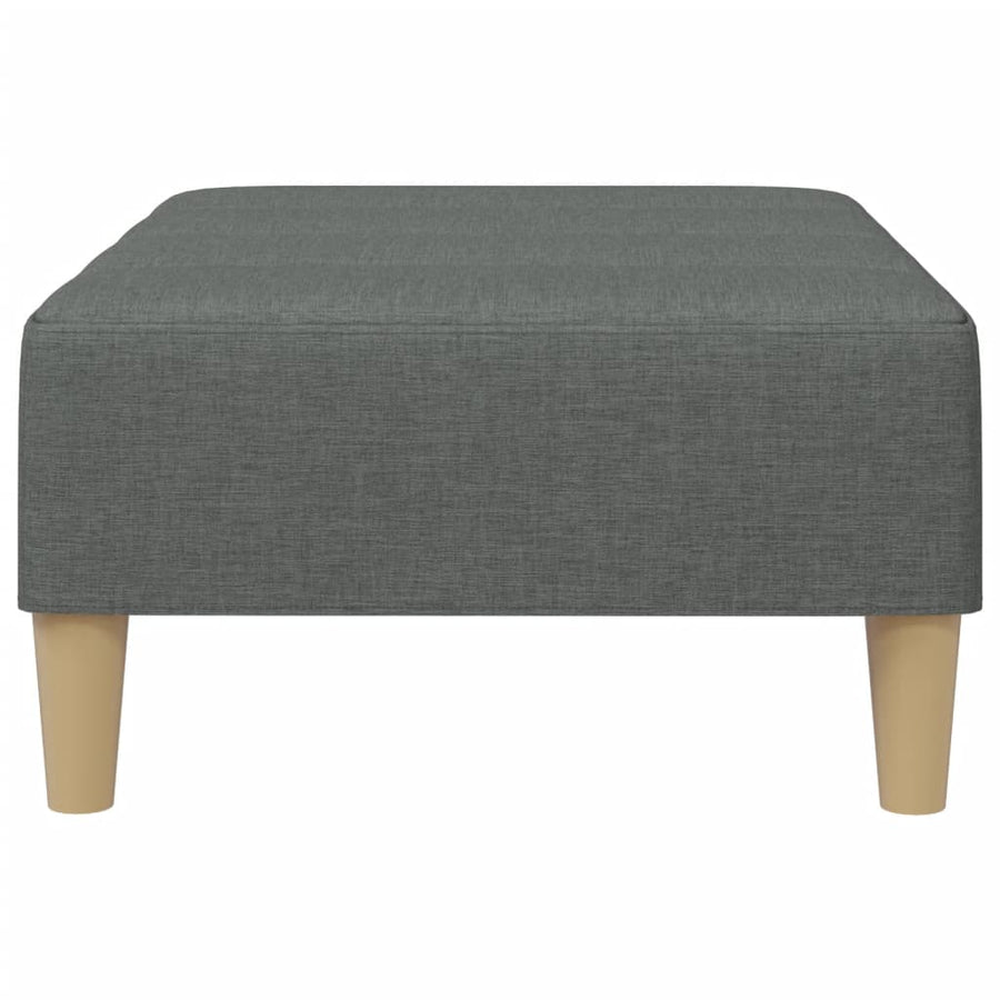 Voetenbank 77X55X31 Cm Stof Donkergrijs