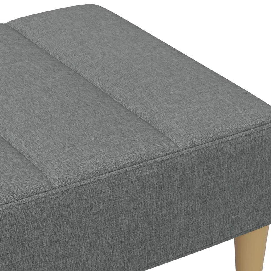 Voetenbank 77X55X31 Cm Stof Donkergrijs