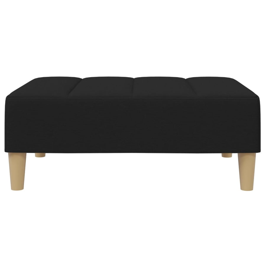 Voetenbank 77x55x31 cm stof zwart