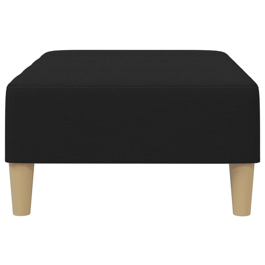 Voetenbank 77x55x31 cm stof zwart