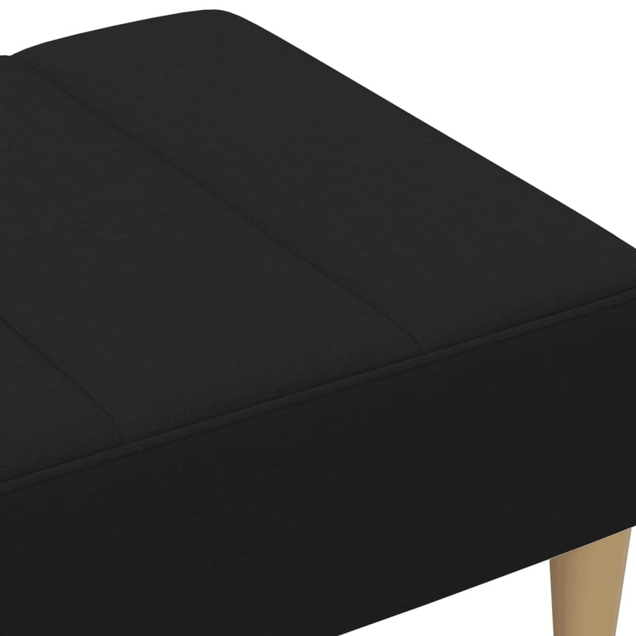 Voetenbank 77x55x31 cm stof zwart