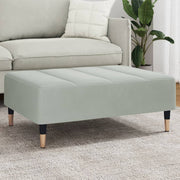 Footstool 77x55x31 cm velvet light grey