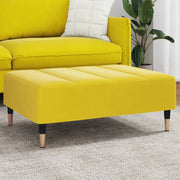Footstool 77x55x31 cm velvet yellow