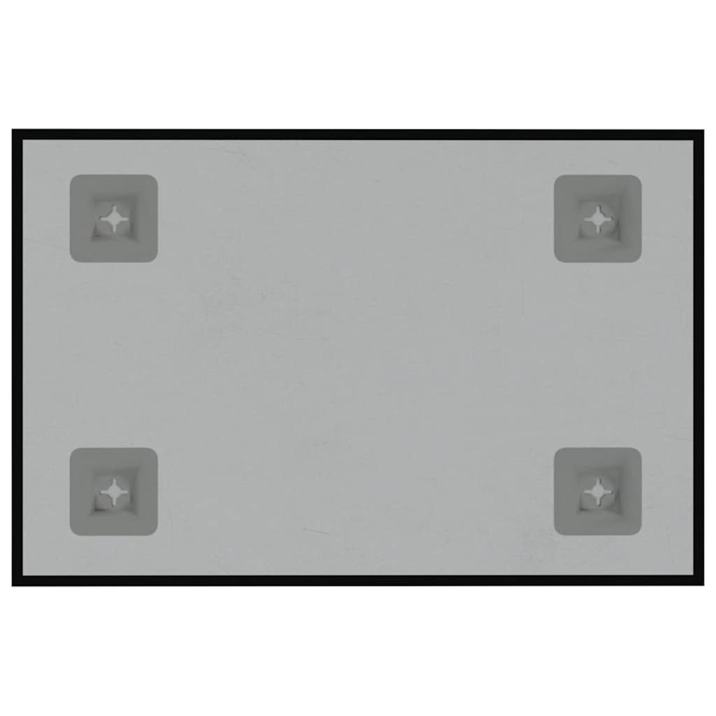 Magneetbord voor aan de wand 30x20 cm gehard glas zwart