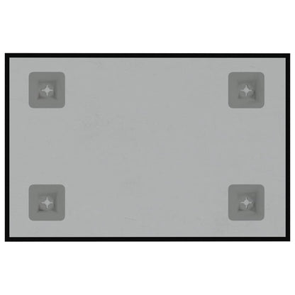 Magneetbord voor aan de wand 30x20 cm gehard glas zwart