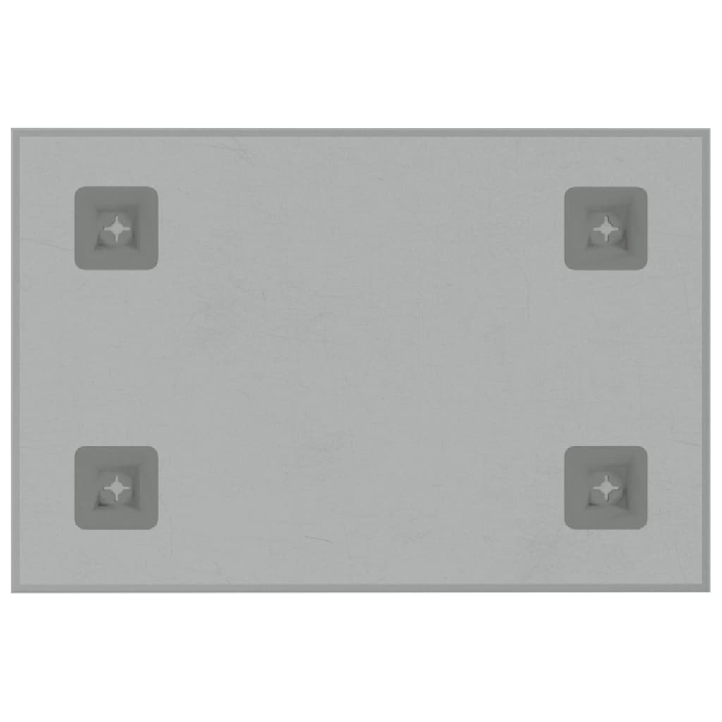 Magneetbord voor aan de wand 30x20 cm gehard glas wit