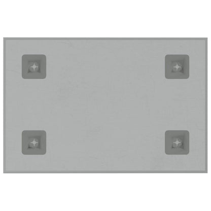 Magneetbord voor aan de wand 30x20 cm gehard glas wit