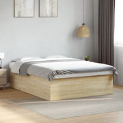 Bedframe sonoma eiken 160x200 cm bewerkt hout