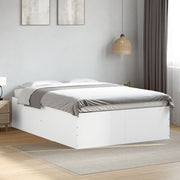 Bedframe massief hout wit 120x200 cm