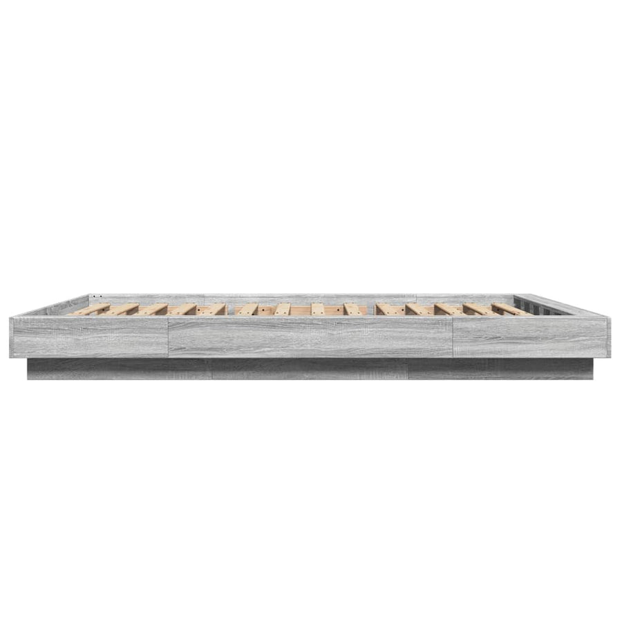 Bedframe bewerkt hout grijs sonoma eikenkleurig 140x200 cm