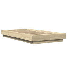 Bedframe bewerkt hout sonoma eikenkleurig 90x200 cm