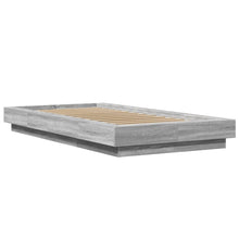 Bedframe bewerkt hout grijs sonoma eikenkleurig 90x200 cm