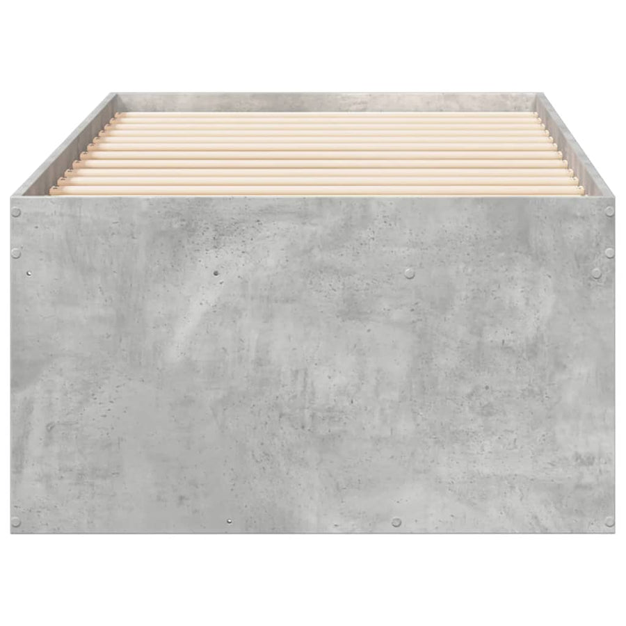 Slaapbank Met Lades Zonder Matras 90 x 190 cm Betongrijs