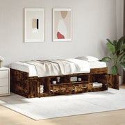 Slaapbank 90x190 cm gerookt eiken