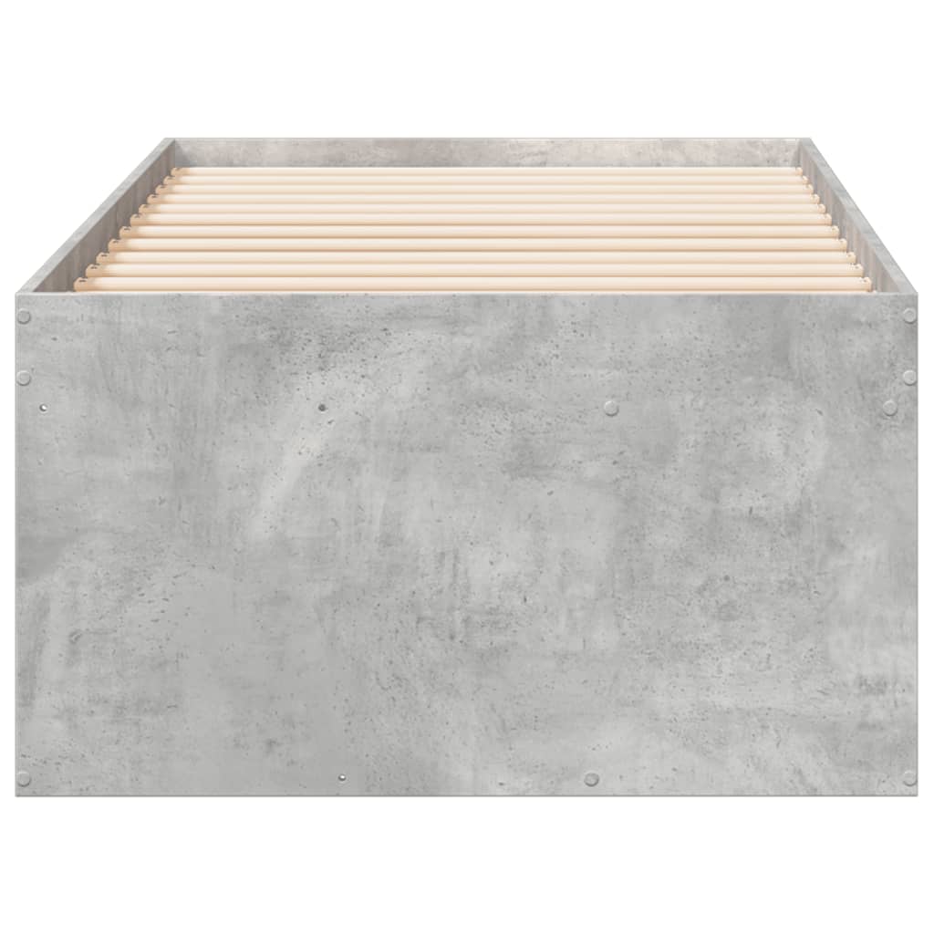 Slaapbank Met Lades Zonder Matras 75X190 Cm Betongrijs