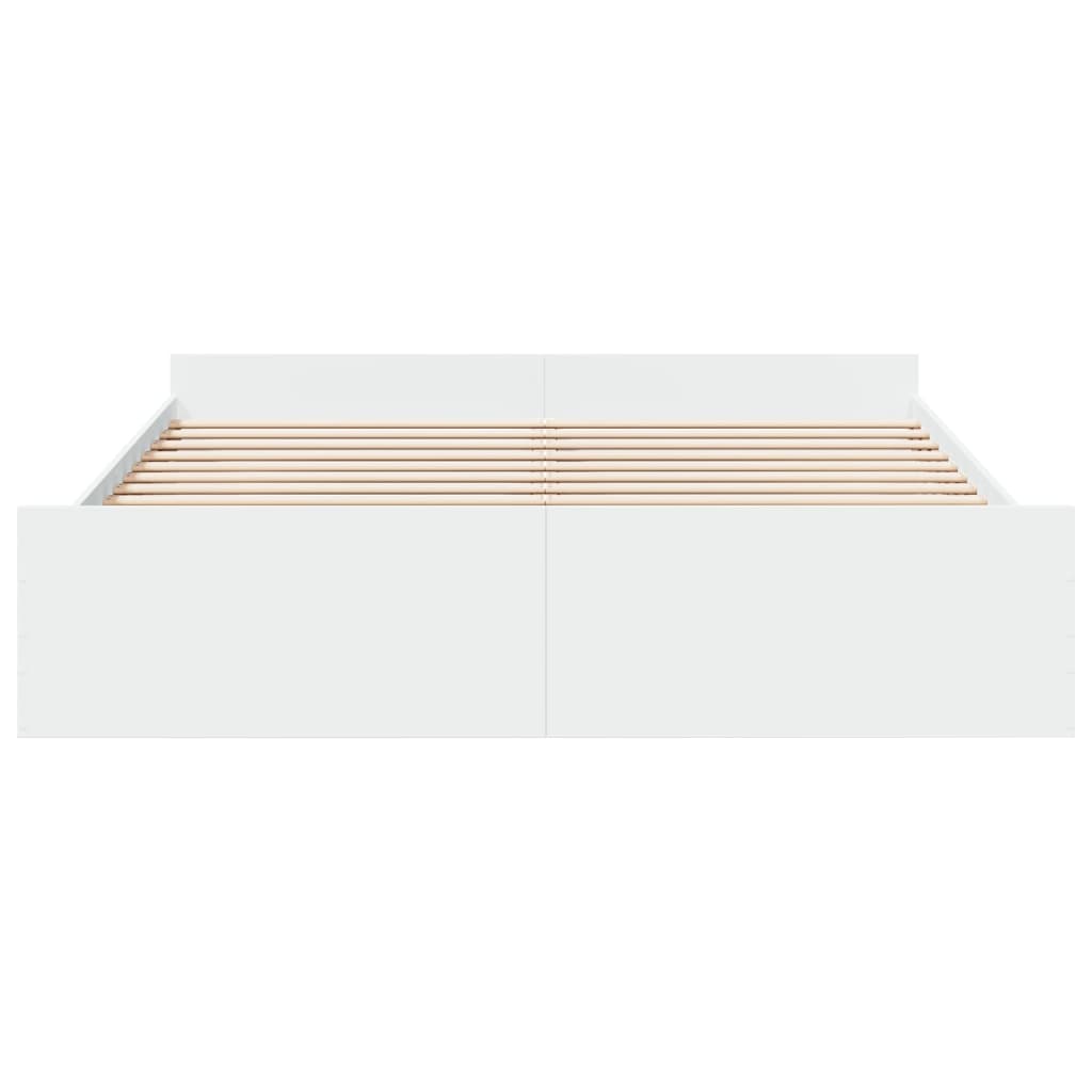 Bedframe Met Lades Bewerkt Hout 200 x 200 cm