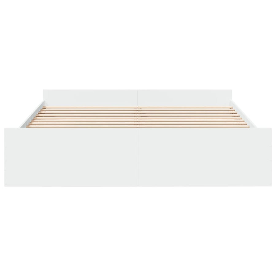 Bedframe Met Lades Bewerkt Hout 200 x 200 cm