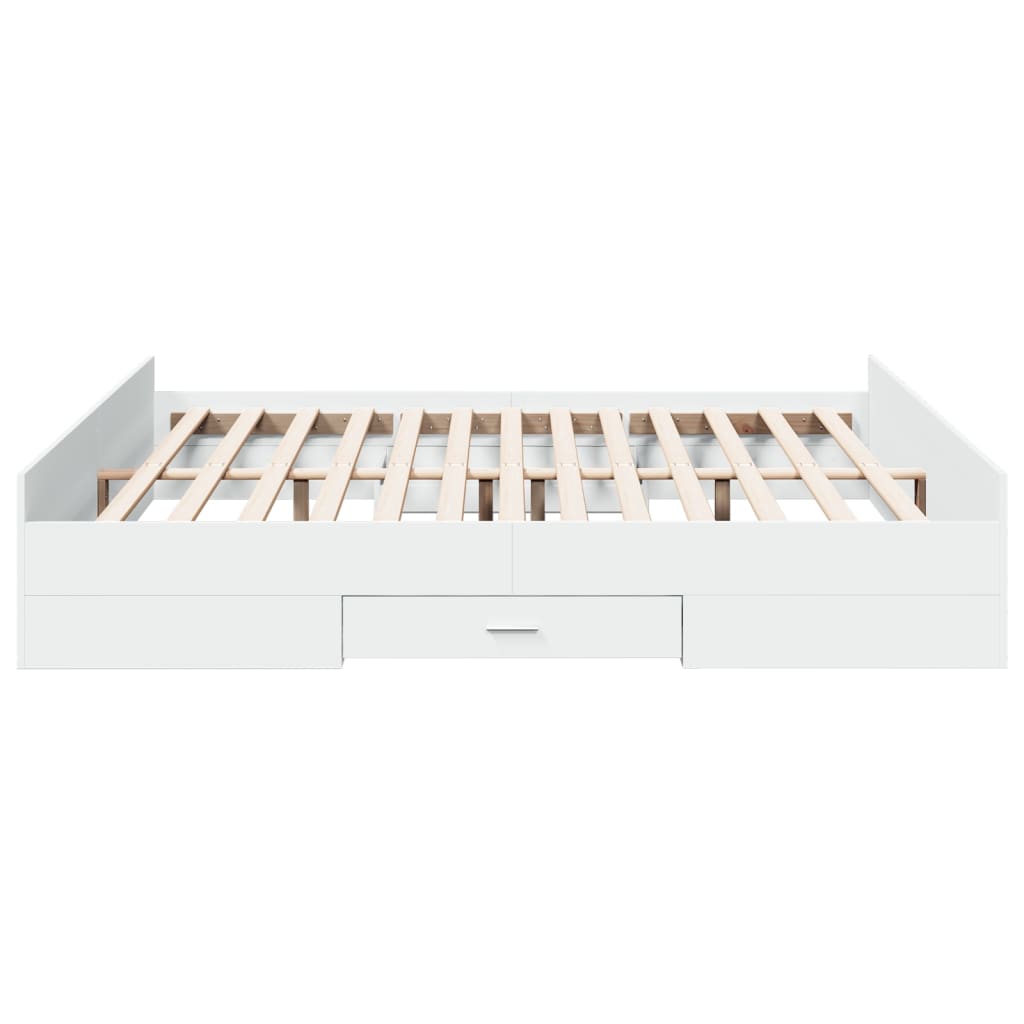 Bedframe Met Lades Bewerkt Hout 180 x 200 cm