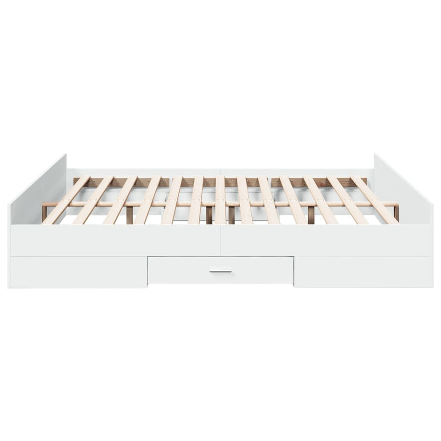 Bedframe Met Lades Bewerkt Hout 180 x 200 cm