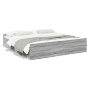 Bedframe met lades 180x200 cm grijs sonoma eiken