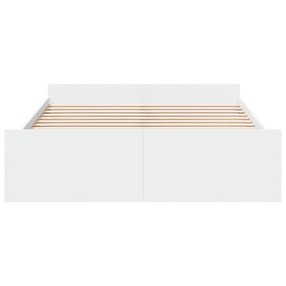 Bedframe Met Lades Bewerkt Hout 140 x 200 cm