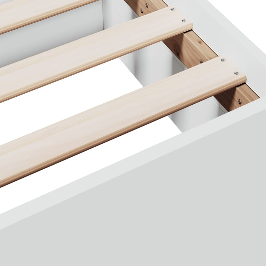 Bedframe Met Lades Bewerkt Hout 140 x 190 cm