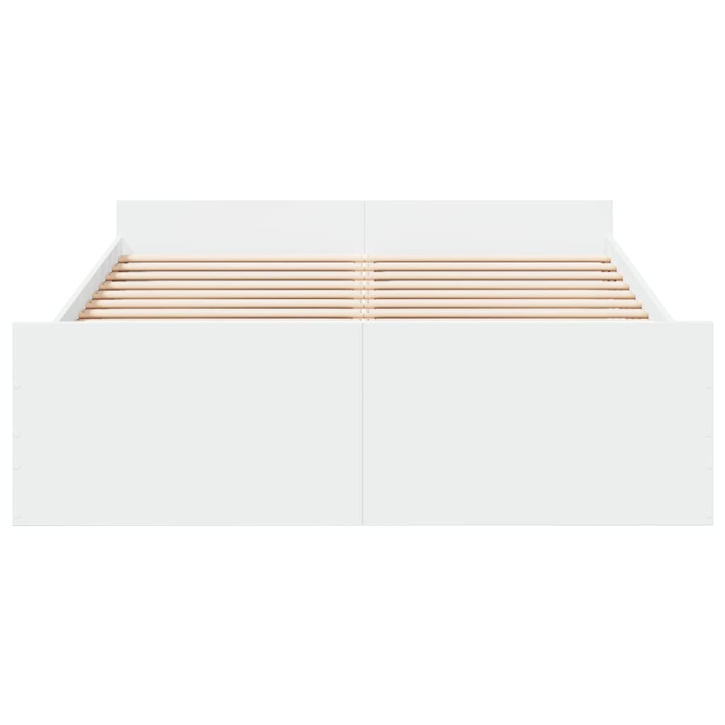 Bedframe Met Lades Bewerkt Hout 135 x 190 cm