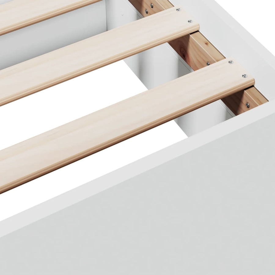 Bedframe Met Lades Bewerkt Hout 135 x 190 cm