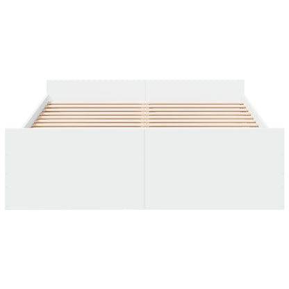 Bedframe Met Lades Bewerkt Hout 120 x 190 cm