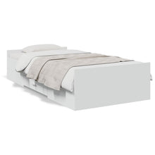 Bedframe Met Lades Bewerkt Hout 90 x 200 cm