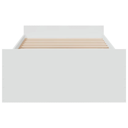 Bedframe Met Lades Bewerkt Hout 90 x 200 cm