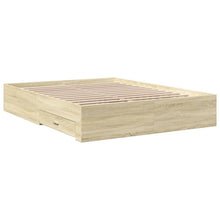 Bedframe met lades bewerkt hout sonoma eikenkleurig 160x200 cm