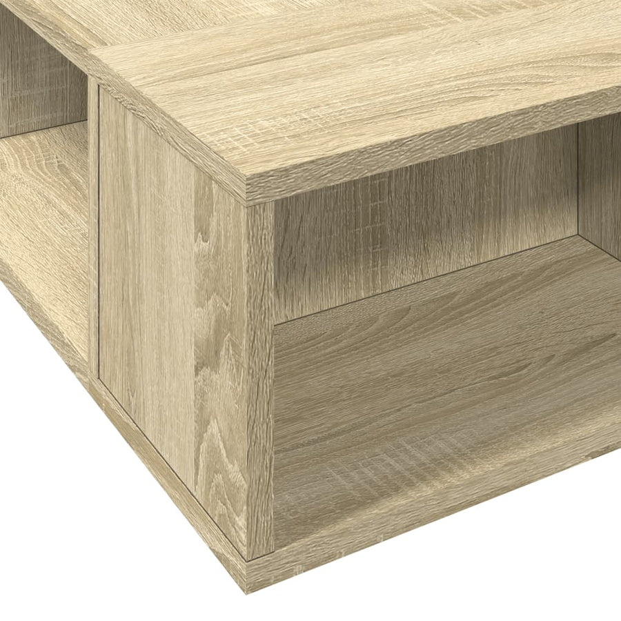 Bedframe bewerkt hout sonoma eikenkleurig 90x190 cm