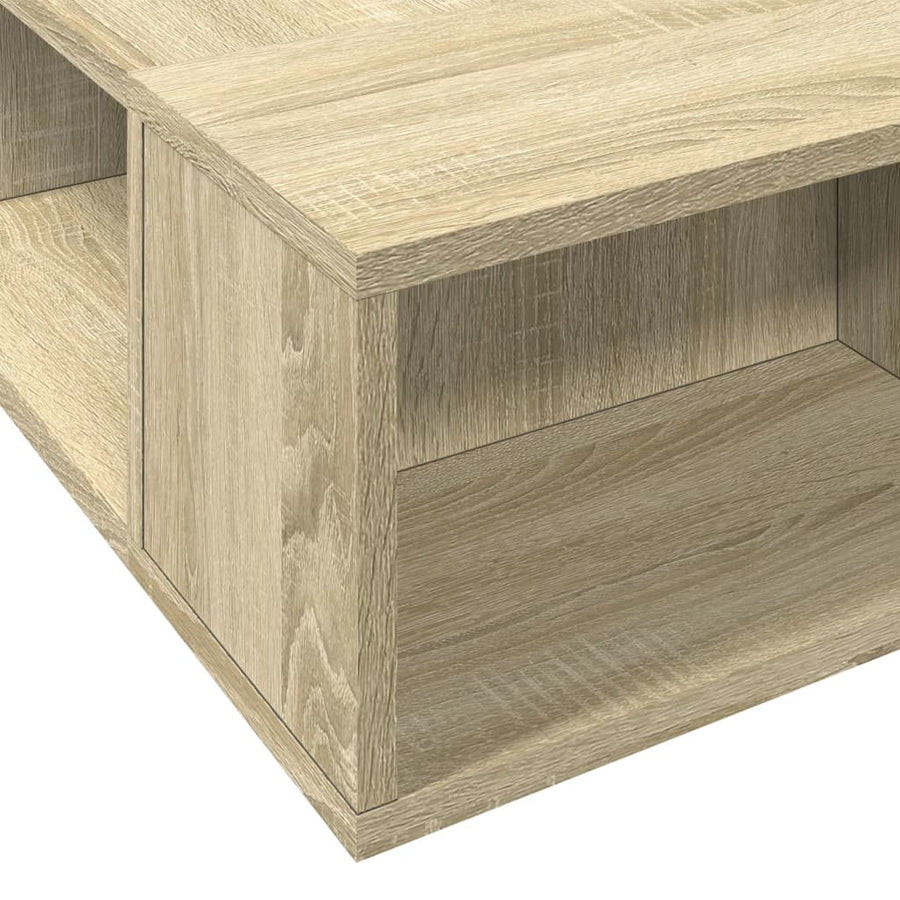 Bedframe bewerkt hout sonoma eikenkleurig 75x190 cm