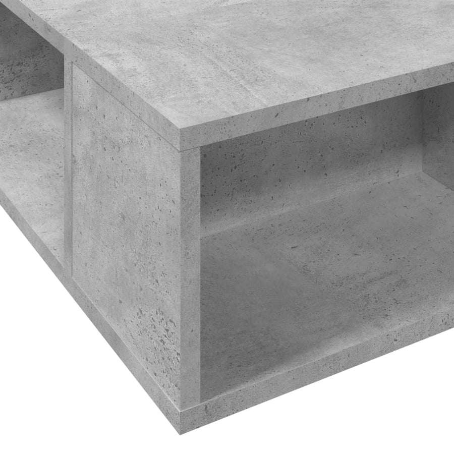 Bedframe bewerkt hout betongrijs 75x190 cm