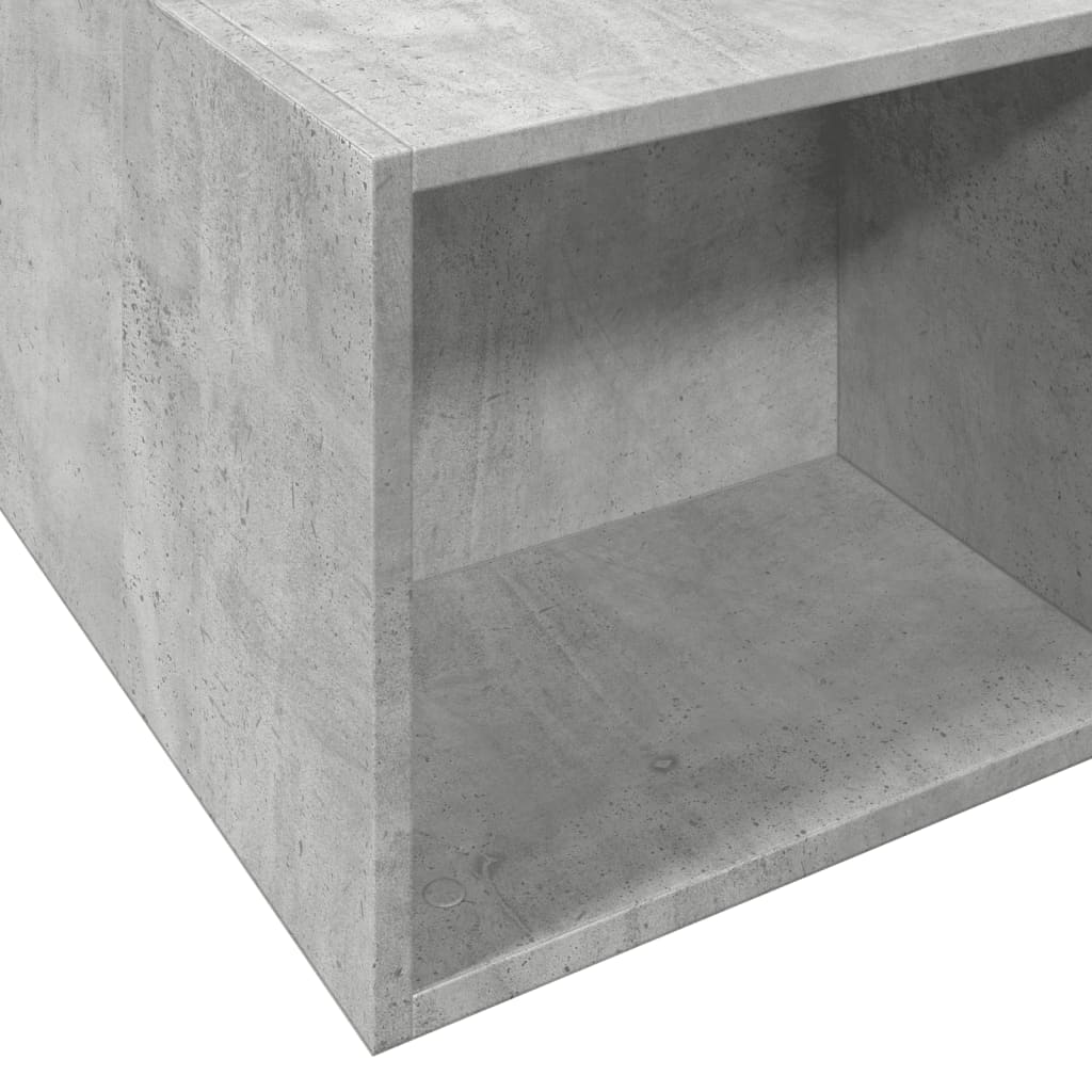 Bedframe bewerkt hout betongrijs 150x200 cm