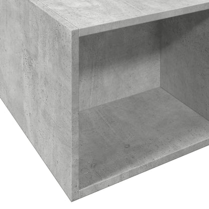Bedframe bewerkt hout betongrijs 150x200 cm