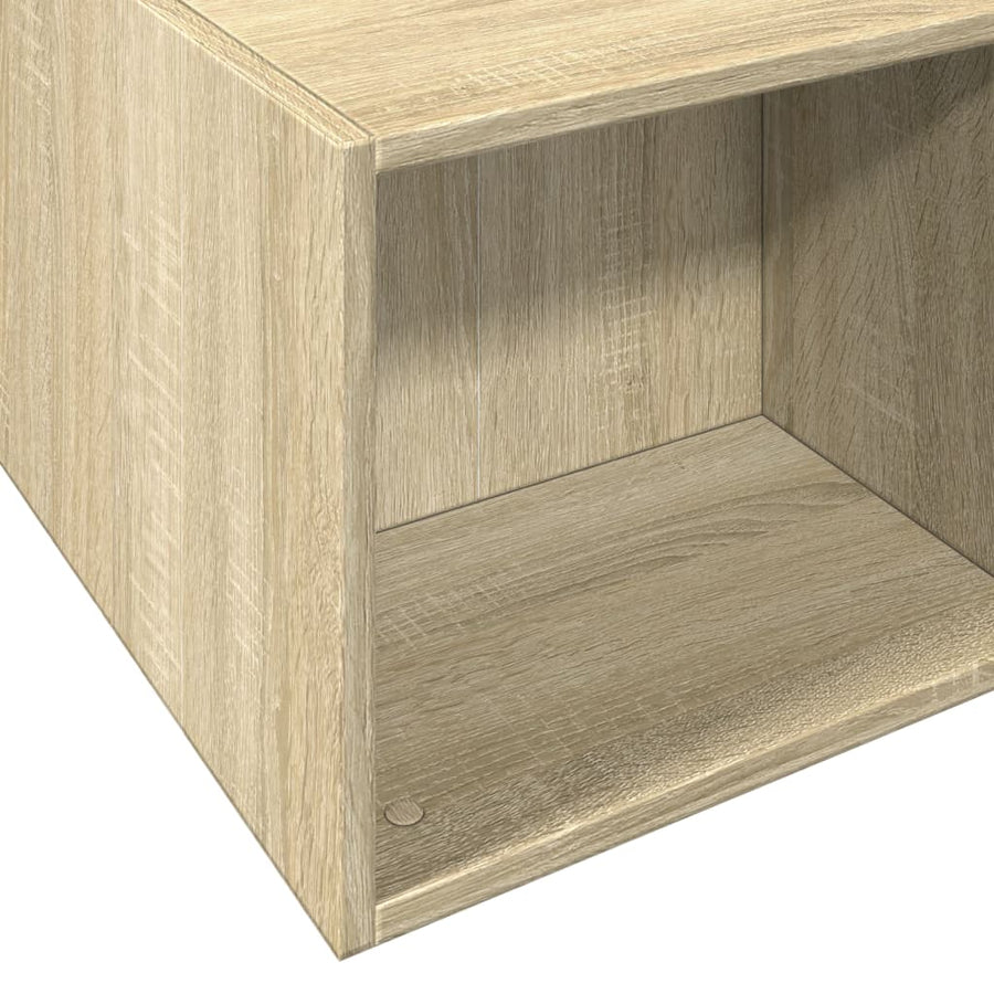 Bedframe bewerkt hout sonoma eikenkleurig 120x190 cm